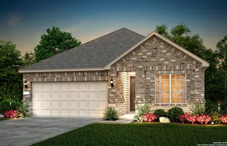 New construction Single-Family house 2225 Steerhead Trail, New Braunfels, TX 78132 Oakmont- photo 0
