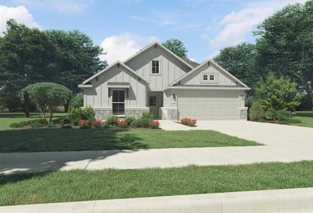 New construction Single-Family house 132 Spirit St, Elgin, TX 78621 Heisman | Trinity Ranch- photo 0