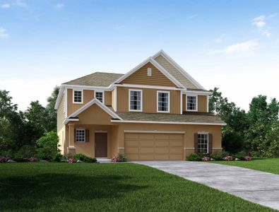 New construction Single-Family house The Columbus, 206 Barrington Drive, Haines City, FL 33844 - photo