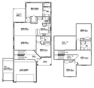 New construction Single-Family house Floor Plan 2340, 3327 Falling Brook Drive, Baytown, TX 77521 - photo