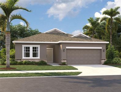 New construction Single-Family house 5621 Bonn Way, Saint Cloud, FL 34771 Badland Homeplan- photo 0
