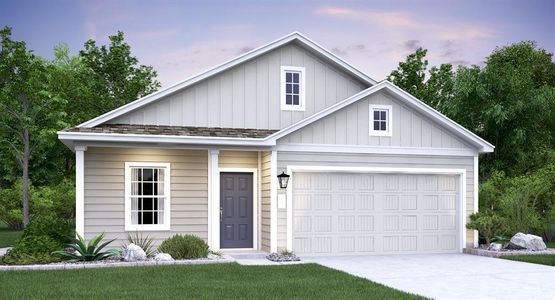 New construction Single-Family house 526 Thunderstorm Ave, Lockhart, TX 78644 Gannes- photo 0