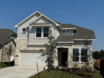 New construction Single-Family house 952 Leaning Oak Ln, Georgetown, TX 78628 Leilana- photo 0