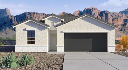 New construction Single-Family house 17515 N Ravello Road, Maricopa, AZ 85138 Gaven- photo 0