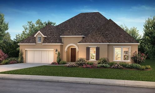 New construction Single-Family house 5223 Aster Ridge Ln., Manvel, TX 77578 Plan 6010 Exterior B- photo 0 0