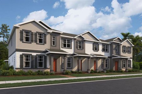 New construction Townhouse house 15260 Tribute At Ovation Way, Winter Garden, FL 34787 Windham II- photo 0