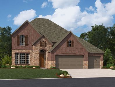 New construction Single-Family house 32011 Medallion Oak Trails, Hockley, TX 77447 Tyler Homeplan- photo 0