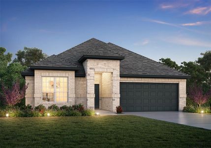 New construction Single-Family house 3045 Waxwing Drive, Brookshire, TX 77423 The Highlands- photo 0