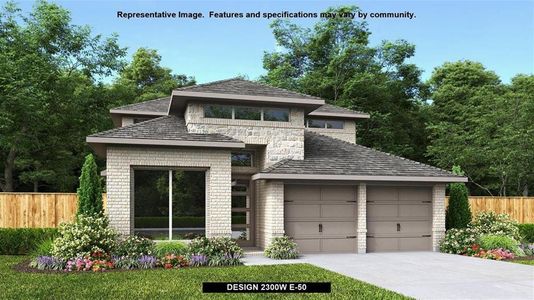 New construction Single-Family house 613 Tradewinds Way, Andice, TX 78628 Design 2300W- photo 0
