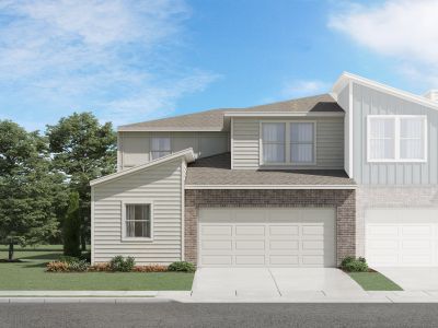 New construction Townhouse house The Emma (210), 1850 Settlers Glen Drive, Unit 104, Round Rock, TX 78665 - photo