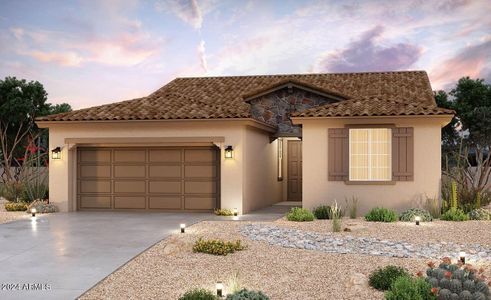 New construction Single-Family house 40990 W Agave Road, Maricopa, AZ 85138 Villagio Series - Castellano- photo 0