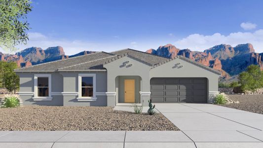 New construction Single-Family house 12273 E Aster Ln, Florence, AZ 85132 Denton- photo 0