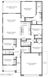 Carefree Floor Plan at Trouvaille 2,048