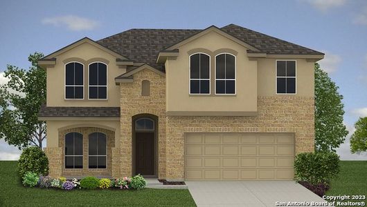 New construction Single-Family house 29562 Sierra Copper, Bulverde, TX 78163 THE STONEWALL- photo 0