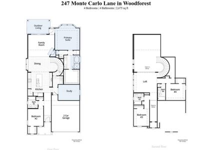 New construction Single-Family house 247 Monte Carlo Lane, Montgomery, TX 77316 Panamera Plan- photo 1 1