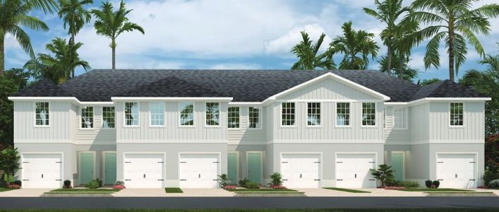 New construction Townhouse house 12122 Grizzly Lane, New Port Richey, FL 34654 Flamingo- photo 0