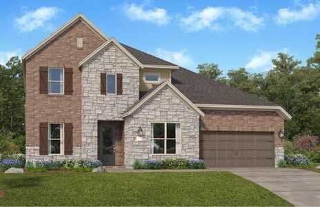 New construction Single-Family house 4630 Sleepy Retreat Trail, Fulshear, TX 77441 Pikes- photo 0