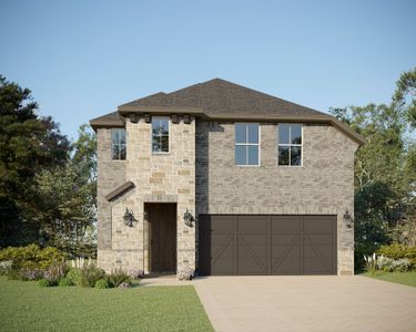 Plan 1477 Elevation B with Stone