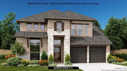 New construction Single-Family house 1496 Brewerton, San Antonio, TX 78253 Design 2694W- photo 0