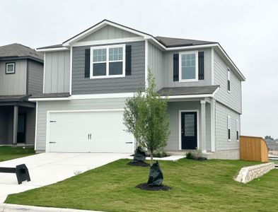 New construction Single-Family house 18304 Stellers Sea St, Elgin, TX 78621 Torres- photo 0