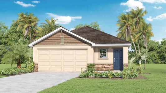 New construction Single-Family house 3338 Blue Estuary Rd, Wimauma, FL 33598 Allex II- photo 0