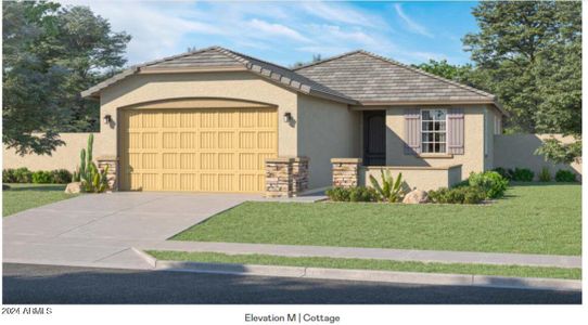 New construction Single-Family house 36460 W Maddaloni Avenue, Maricopa, AZ 85138 Bisbee- photo 0