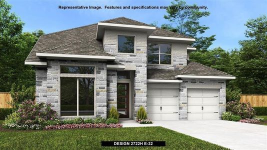 New construction Single-Family house 112 Monrovia Way, Liberty Hill, TX 78642 Design 2722H- photo 0