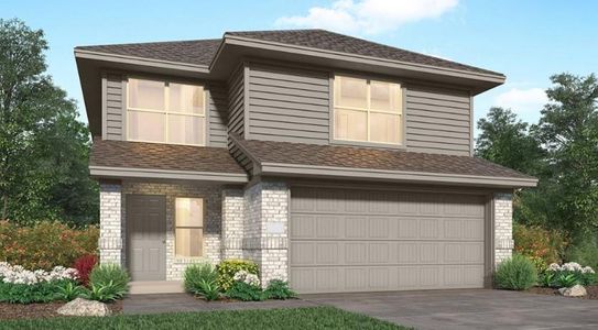 New construction Single-Family house 14732 South Ascot Bend Circle, Conroe, TX 77306 Linden II- photo 0 0