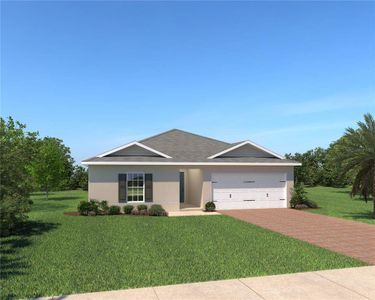 New construction Single-Family house 1593 Finnigan Circle, Haines City, FL 33844 Mahogany- photo 0