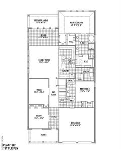New construction Single-Family house 1628 Bradford Pear, Celina, TX 75078 Plan 1542- photo 1 1