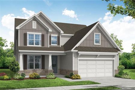 New construction Single-Family house 12 Parkside View, Cartersville, GA 30121 The Ash B- Unfinished Basement- photo