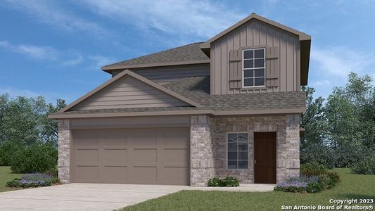 New construction Single-Family house 141 Honors Street, Floresville, TX 78114 The Jasmine- photo 0