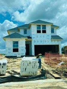 New construction Single-Family house 31635 Hatcher Grove Lane, Fulshear, TX 77441 Whimbrel- photo 0