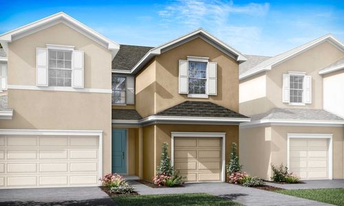New construction Townhouse house 1110 Seaside Mist Trail, Kissimmee, FL 34747 Florence- photo 0