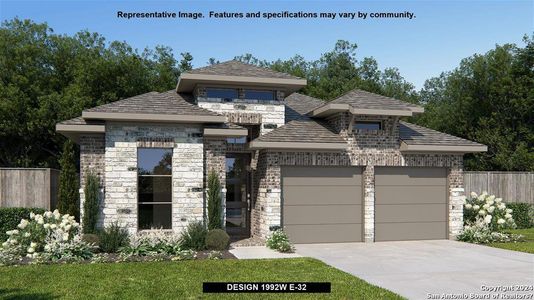 New construction Single-Family house 9923 Monstenco Trail, San Antonio, TX 78254 Design 1992W- photo 0