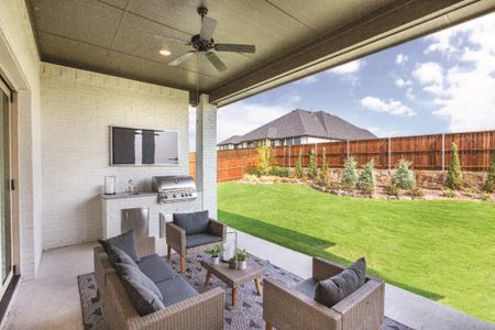 Covered Patio - The Newark (2859 Plan)