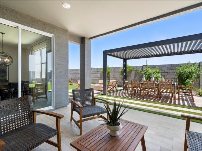 Backyard in the Bailey Floorplan at Bella Vista Trails