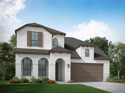 New construction Single-Family house 29807 Breezy Pines Loop, Fulshear, TX 77441 Redford Plan- photo 0