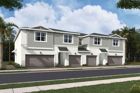 New construction Townhouse house 7334 Lenora Ln, Lake Worth, FL 33467 Hawthorn- photo 0