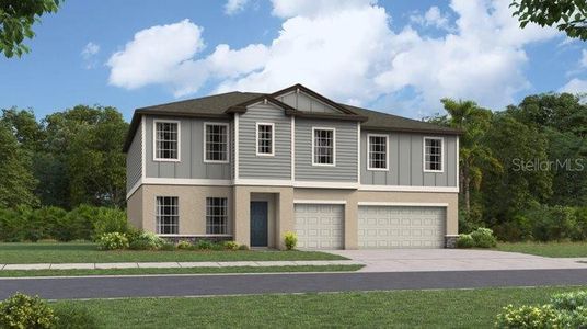 New construction Single-Family house 1808 Blue Orchid Avenue, Plant City, FL 33565 Olympia- photo 0
