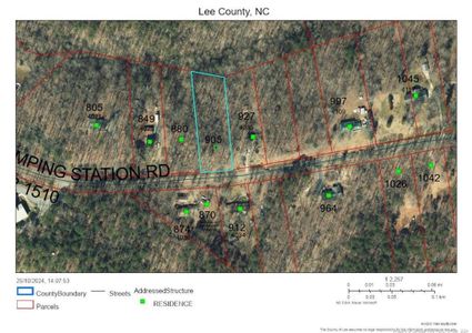 GIS View - large 1+ acre parcel