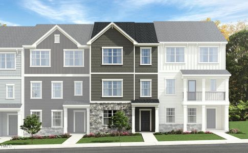 New construction Townhouse house 846 Basswood Glen Trail, Unit Bradley, Knightdale, NC 27545 - photo 0 0