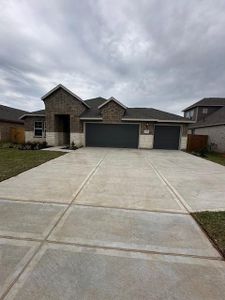 New construction Single-Family house 10710 Amador Peak Drive, Rosharon, TX 77583 The Acadia B with 3-Car Garage- photo