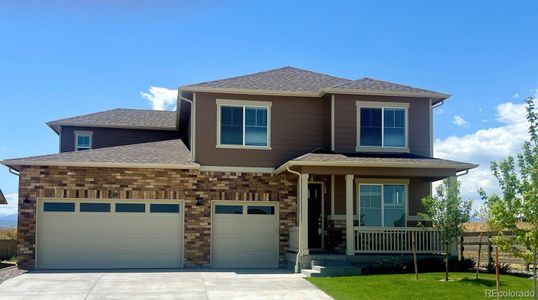 New construction Single-Family house 1875 Sawtooth Mountain Drive, Berthoud, CO 80513 BRANSON- photo 0