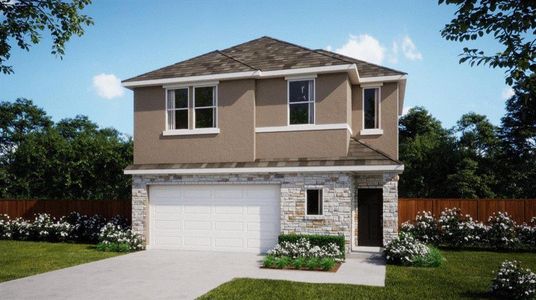 New construction Single-Family house 204 Langhorne Bnd, Liberty Hill, TX 78642 Zoe Plan- photo 0