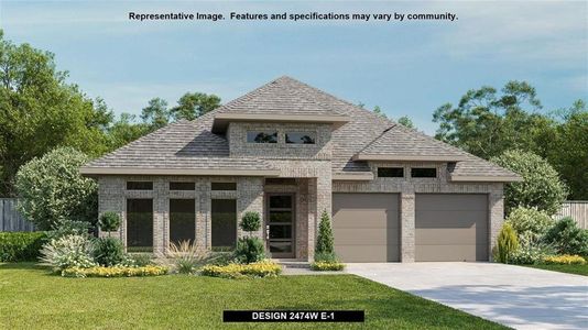 New construction Single-Family house 30315 Whistling Lane, Fulshear, TX 77441 Design 2474W- photo 0