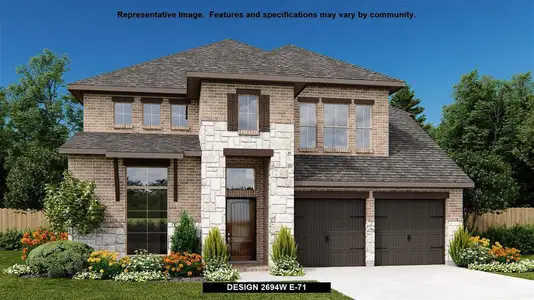 New construction Single-Family house 9410 Luke Path, San Antonio, TX 78254 Design 2694W- photo 0