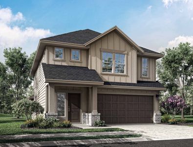 New construction Single-Family house 7143 Clearwater Cove Drive, Cypress, TX 77433 Tyler- photo 0