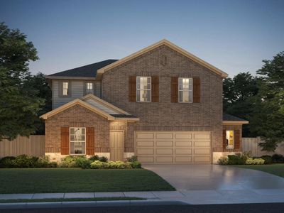 New construction Single-Family house 205 Chickasaw Lane, Hutto, TX 78634 The Winedale (880)- photo 0