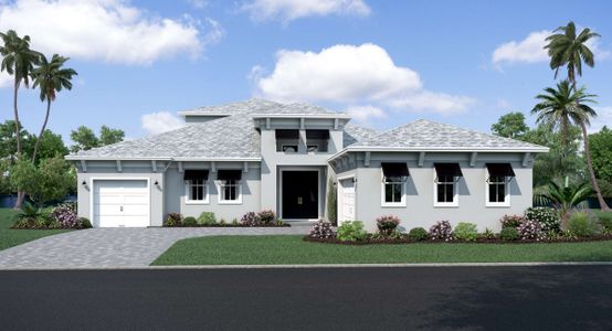 New construction Single-Family house Bismark 2 (Palm Collection), 15303 Serengeti Boulevard, Spring Hill, FL 34610 - photo